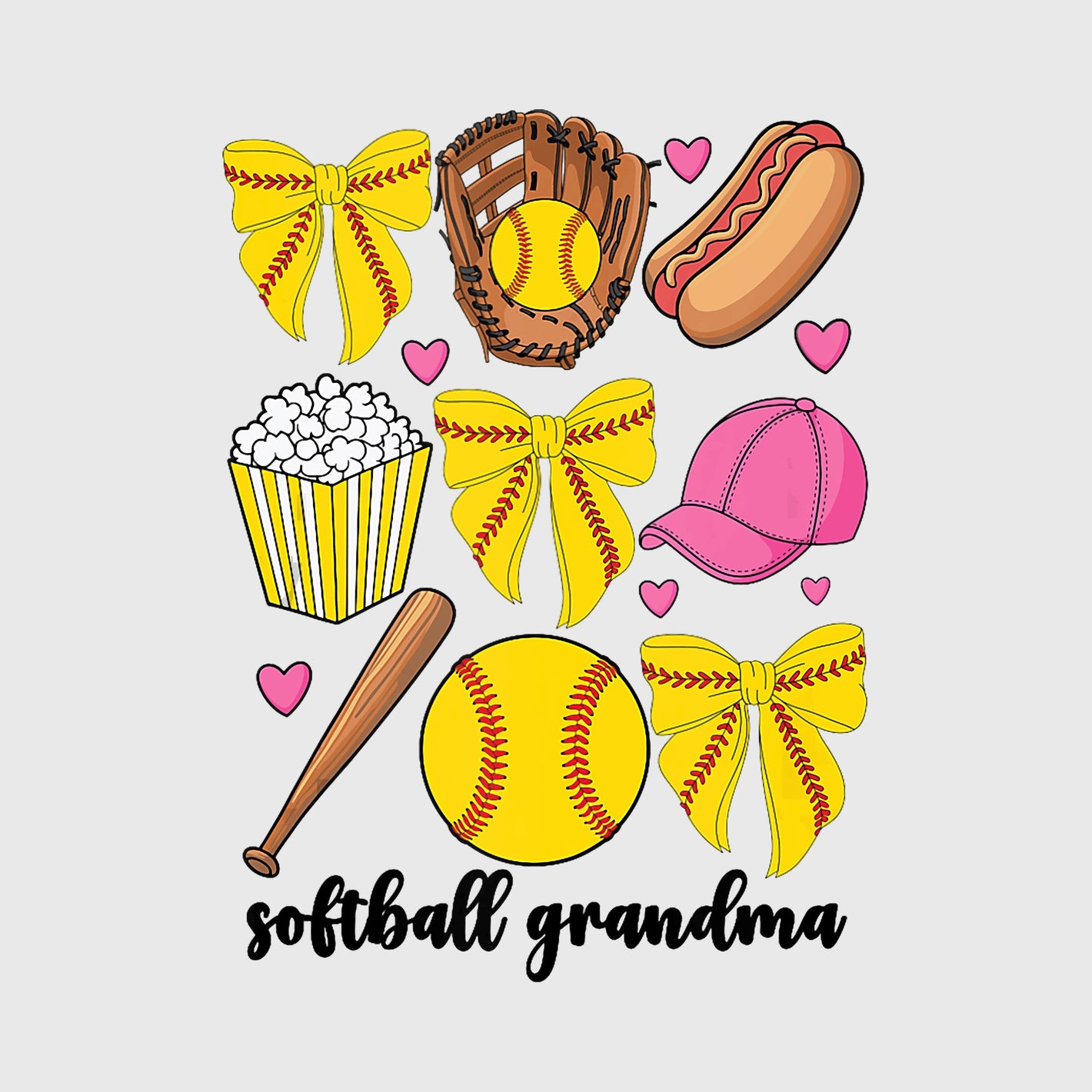 Softball Grandma Game Day Transfer