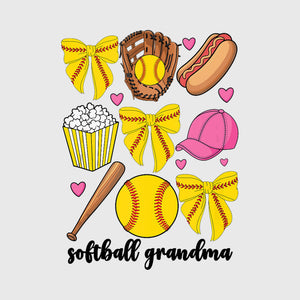 Softball Grandma Game Day Transfer