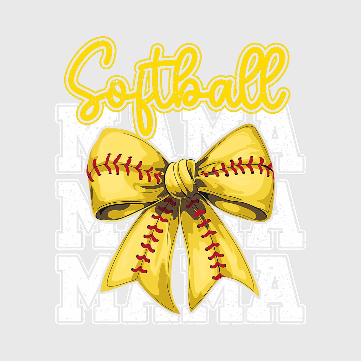 Golden Stitch Mama Bow Transfer