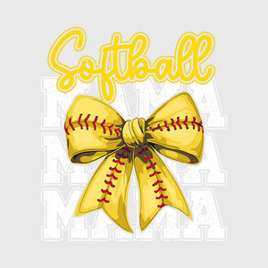 Golden Stitch Mama Bow Transfer