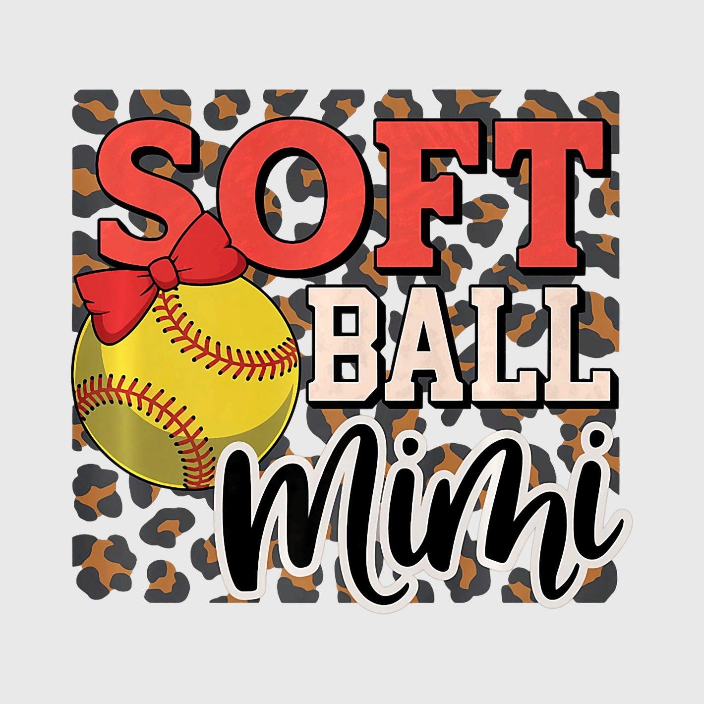 Trendy Softball Mom Pride Transfer