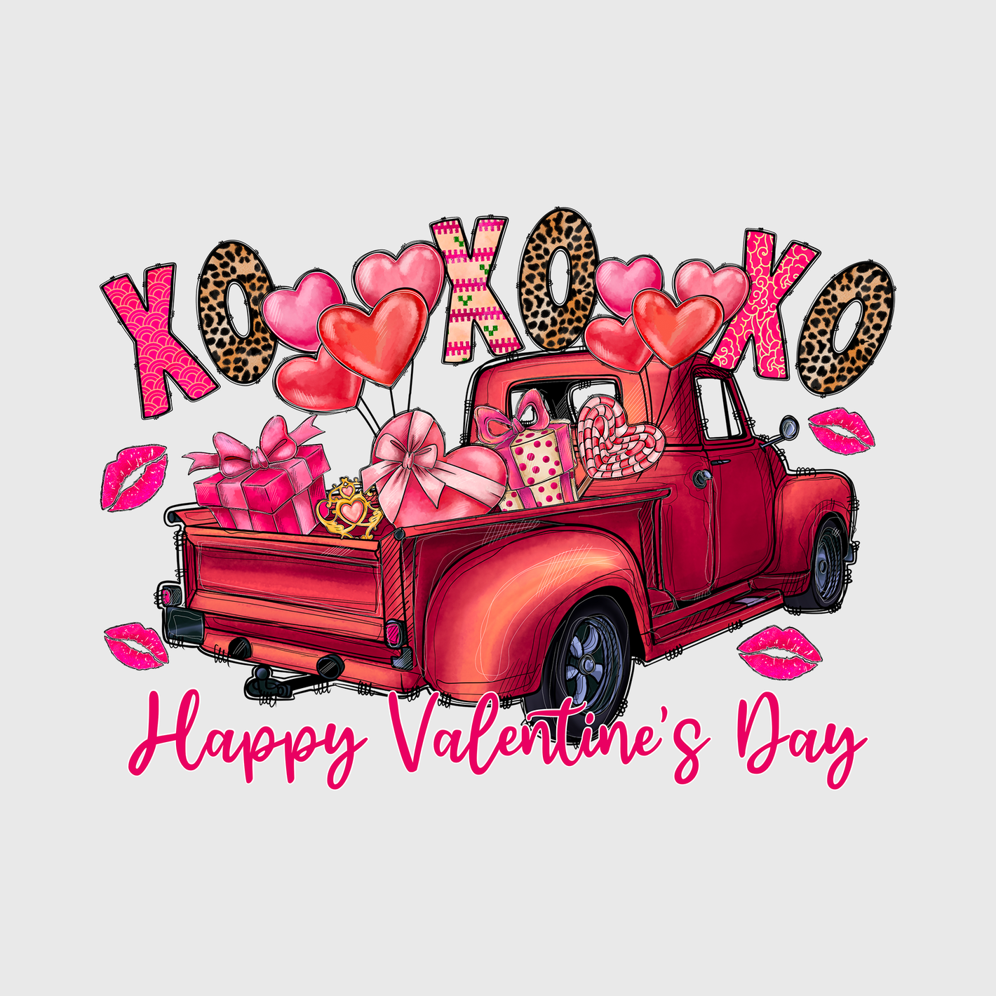 Happy Valentine's Day Truck Transfer