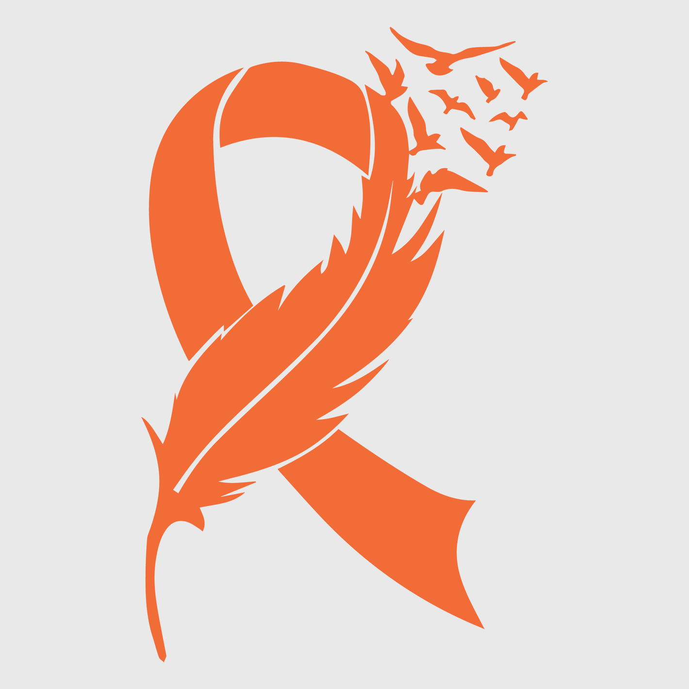 Orange Leukemia Ribbon Transfer