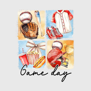 Retro Baseball Game Day Transfer