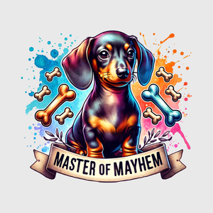 Master Of Mayhem Dachshund Transfer