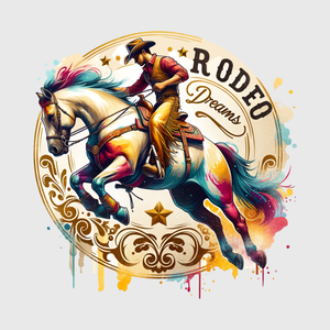 Rodeo Dreams Skull and Rider Transfer