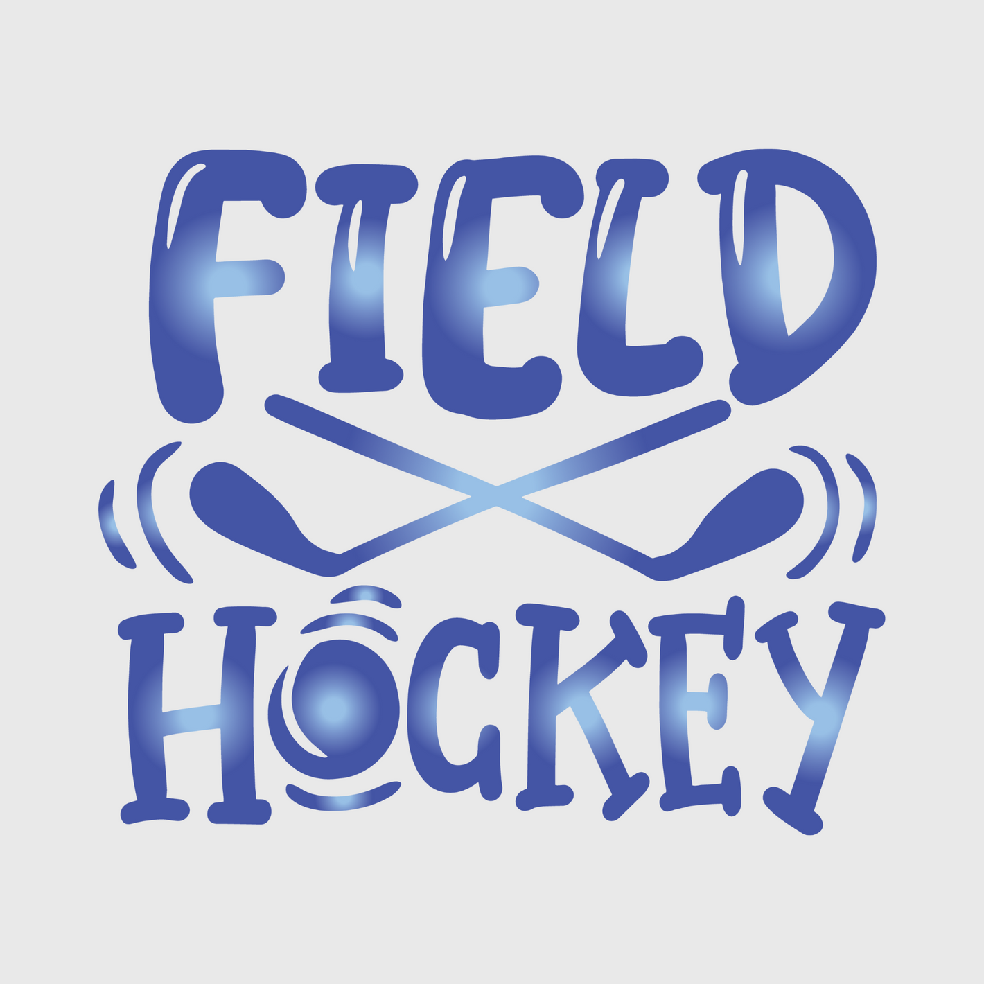 Field Hockey Cross Sticks Transfer