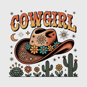Desert Bloom Cowgirl Transfer