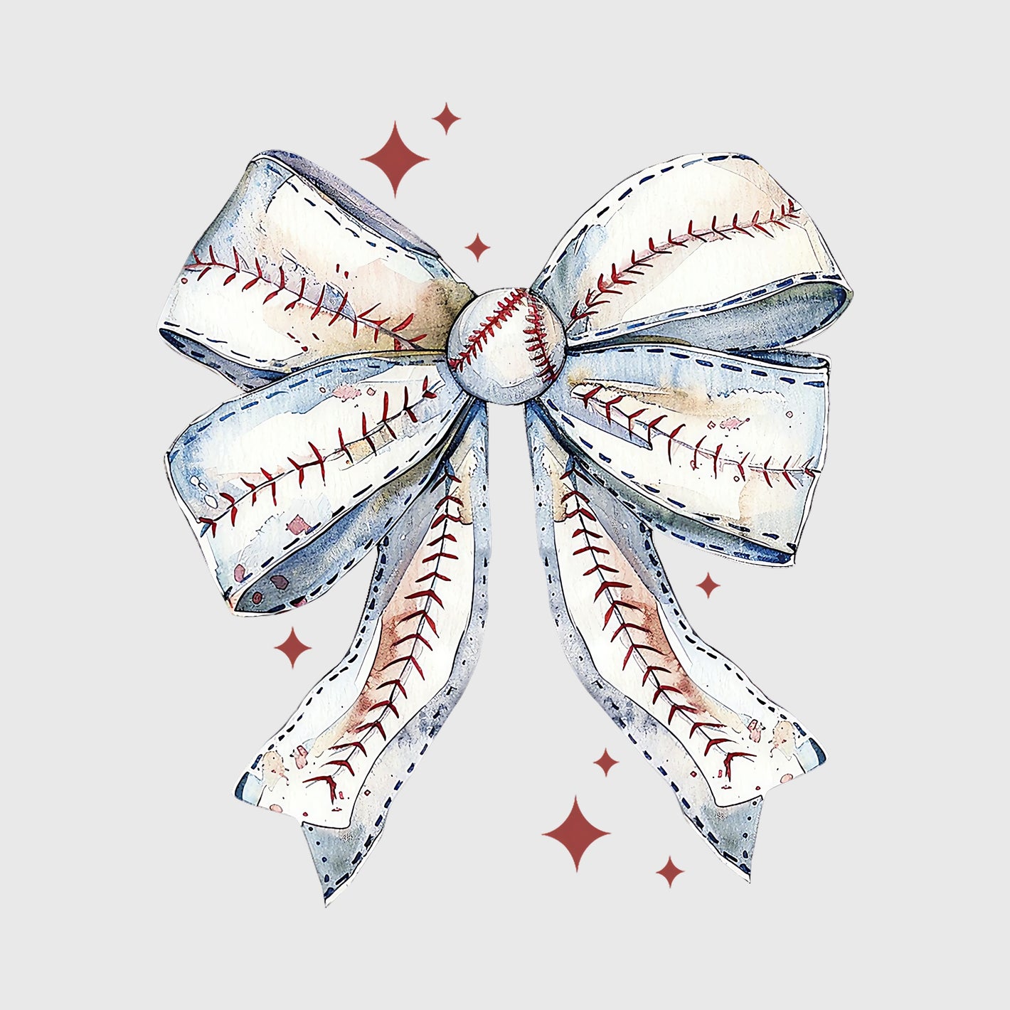 Vintage Stitch Bow Transfer