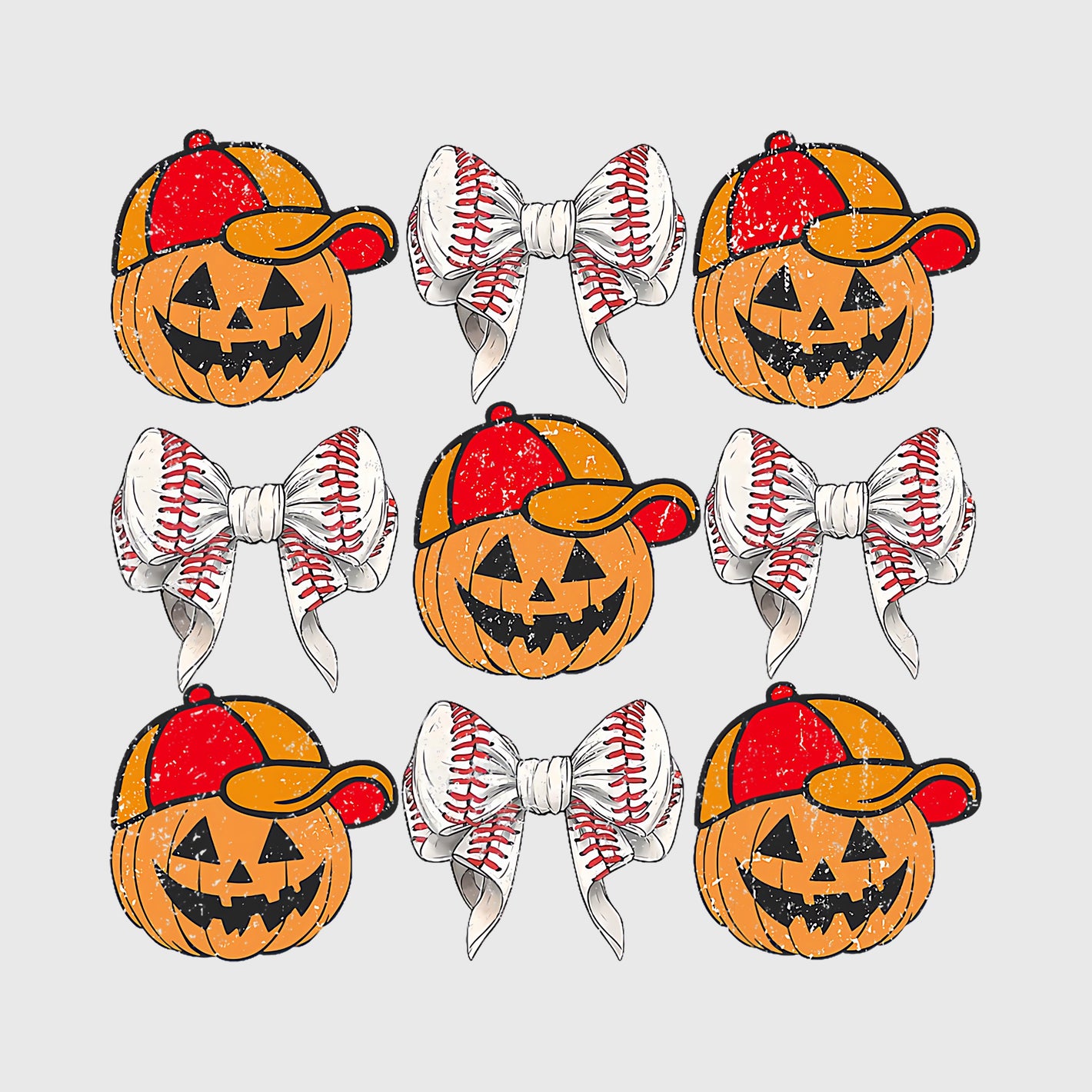 Spooky Pumpkin Bow Transfer