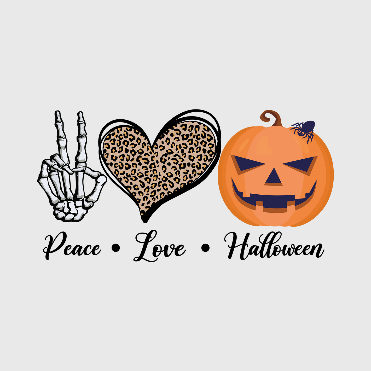 Peace, Love & Halloween Transfer