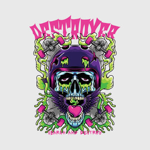Neon Skull Rampage Transfer
