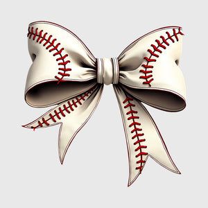 Varsity Stitch Statement Bow Transfer