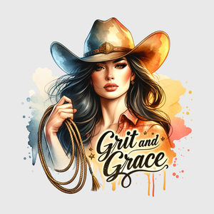 Grit and Grace Cowgirl Transfer