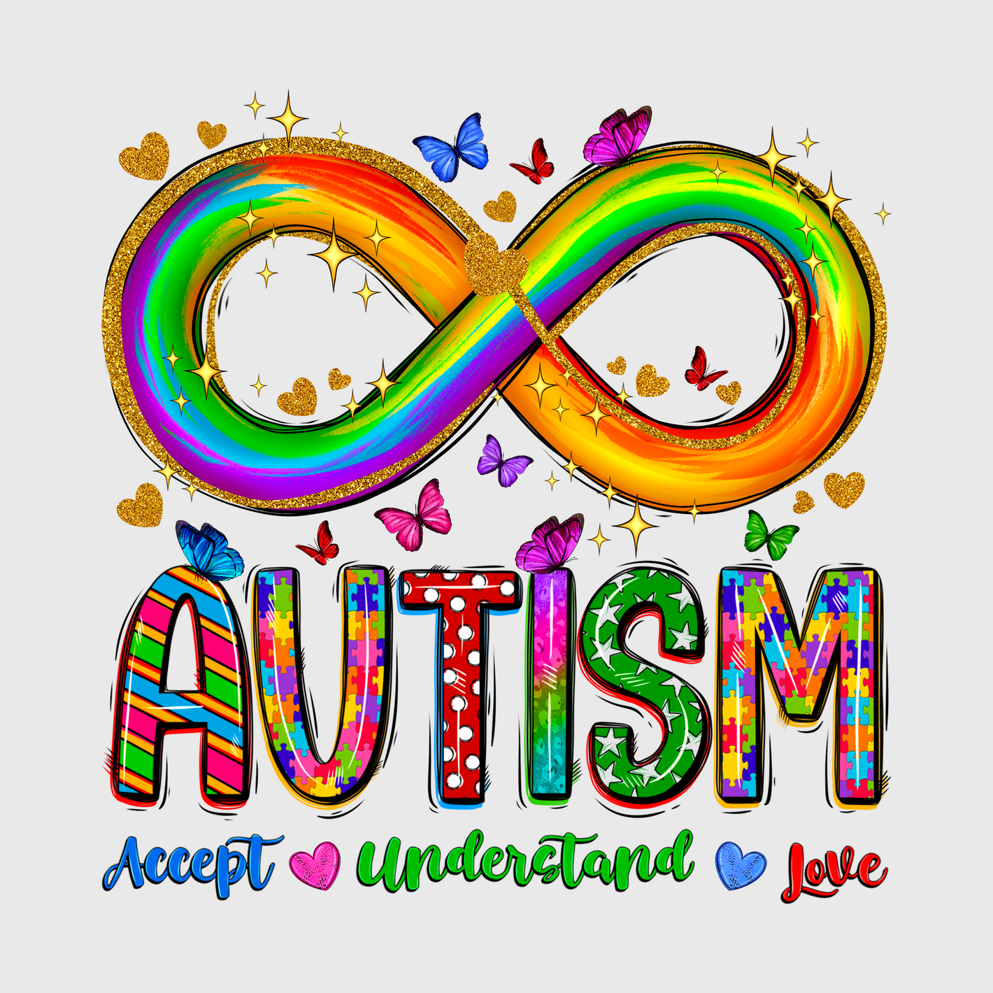 Infinity Autism Awareness Transfer