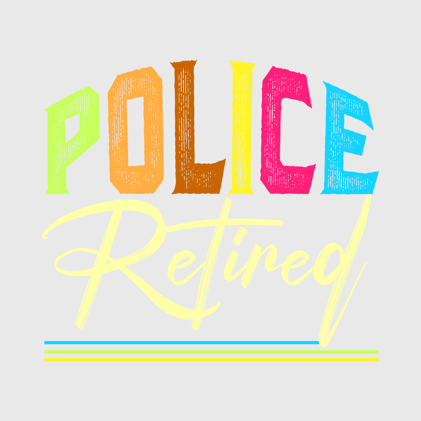 Police Retired Classic Transfer