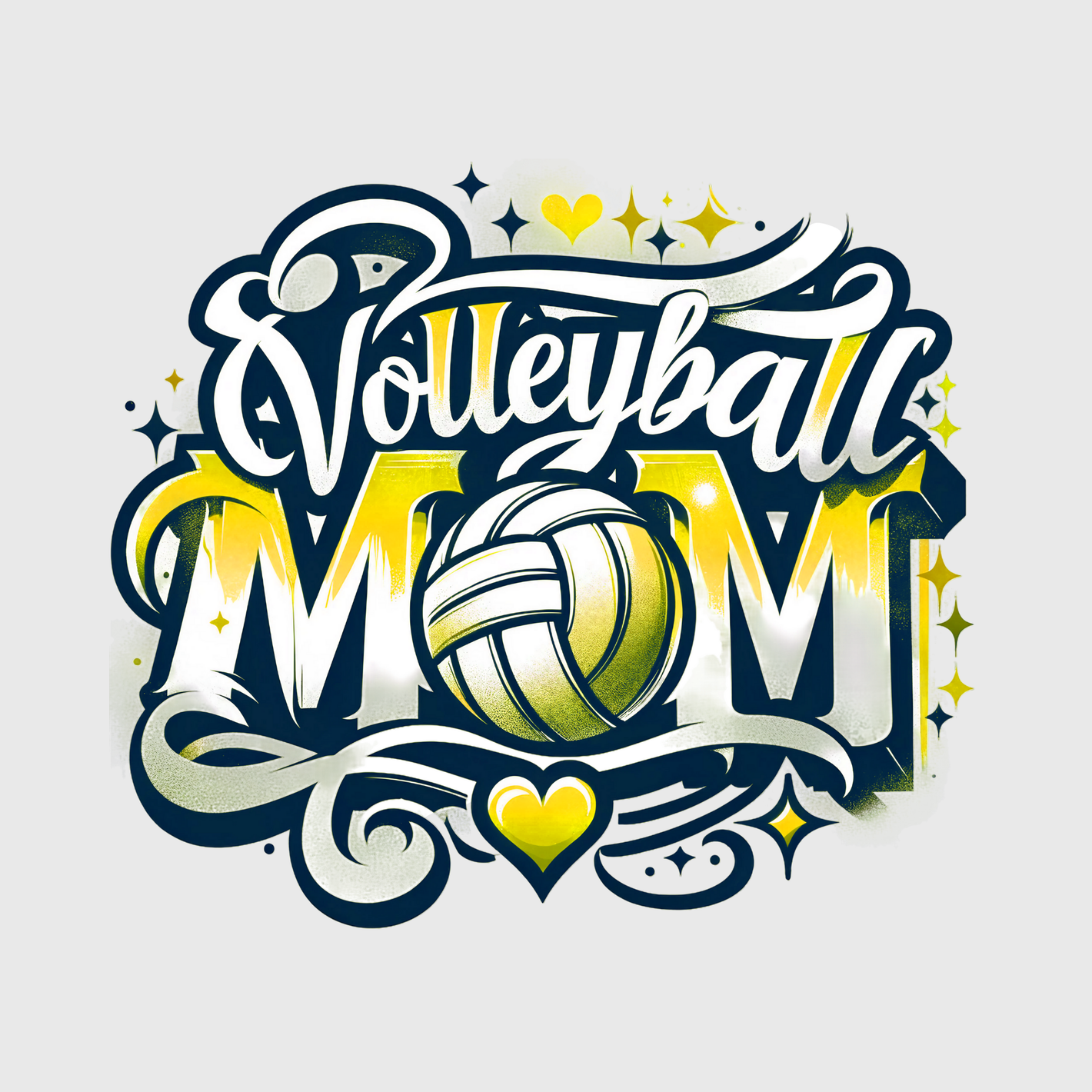 Fun Volleyball Mom Transfer