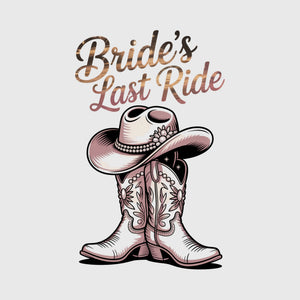 Bridal Cowgirl Boots Transfer