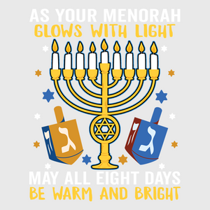 Glowing Menorah Light Transfer