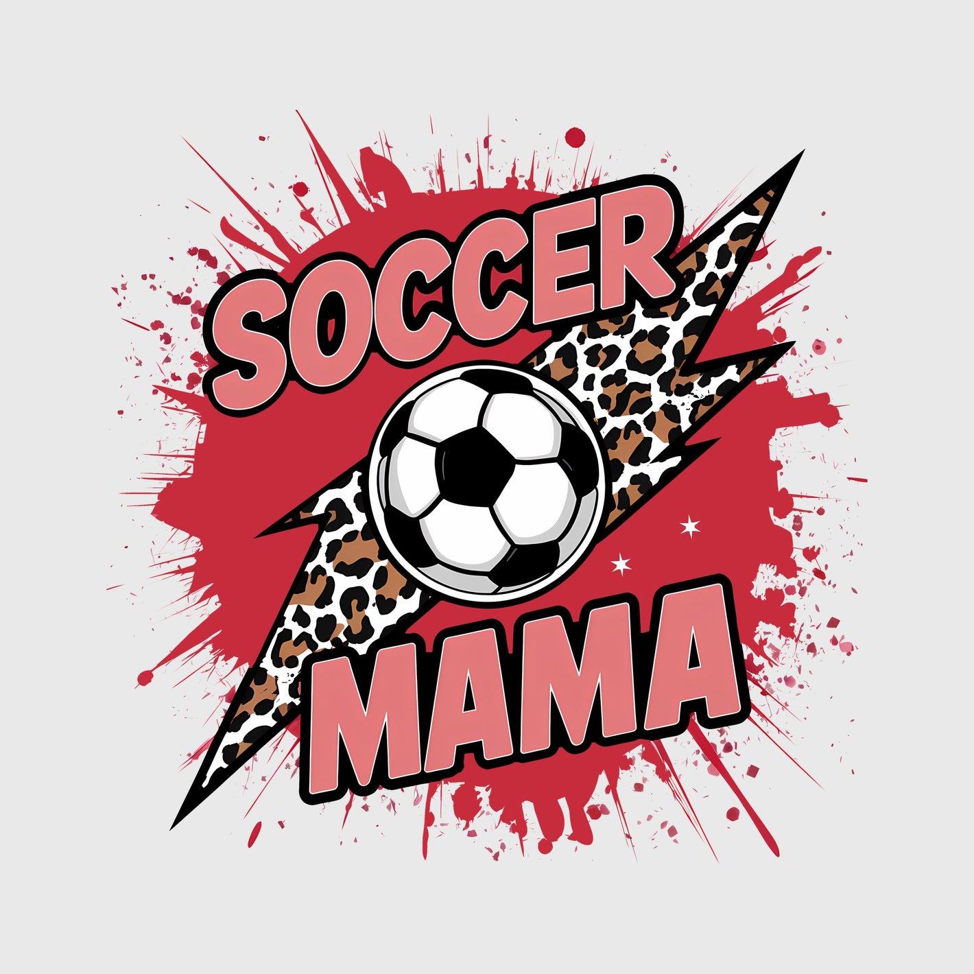 Comic Style Soccer Mama Transfer