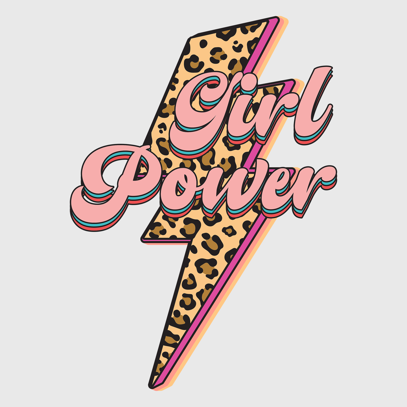 Girl Power Lightning Transfer