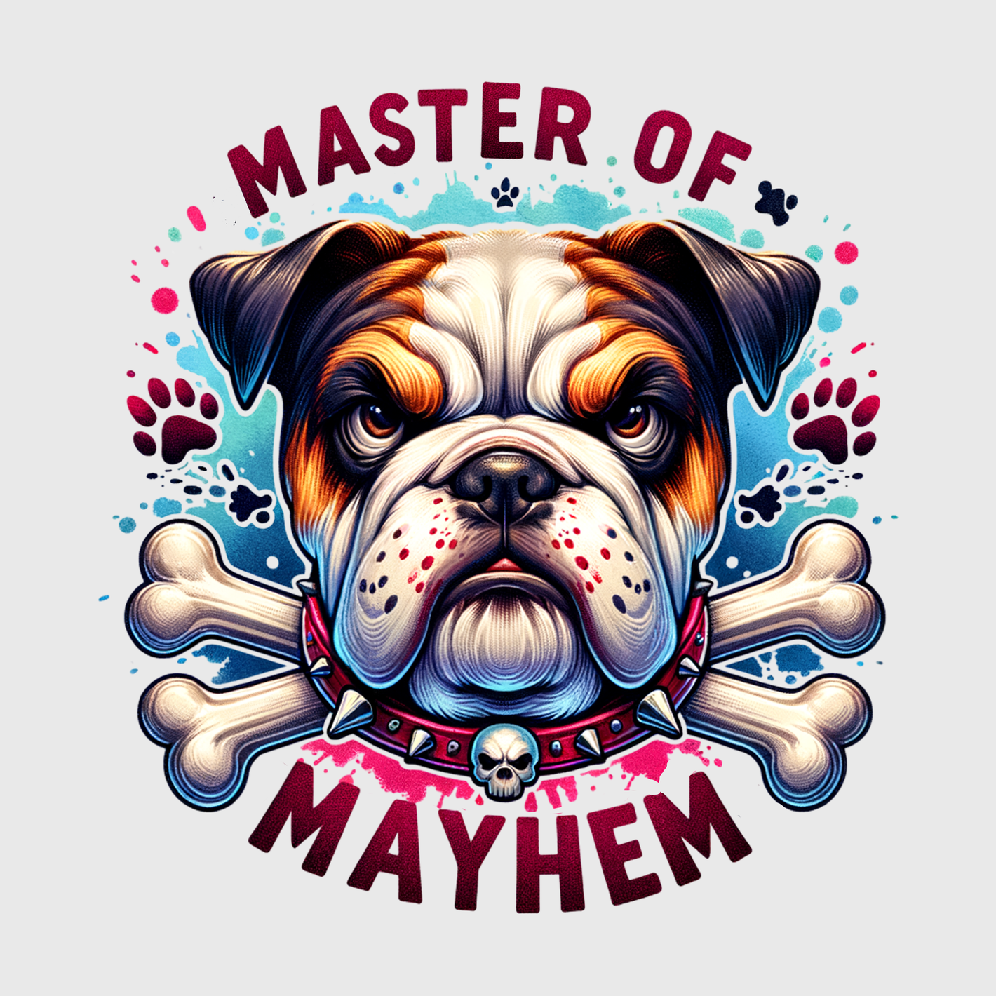 Master Of Mayhem Bulldog Transfer