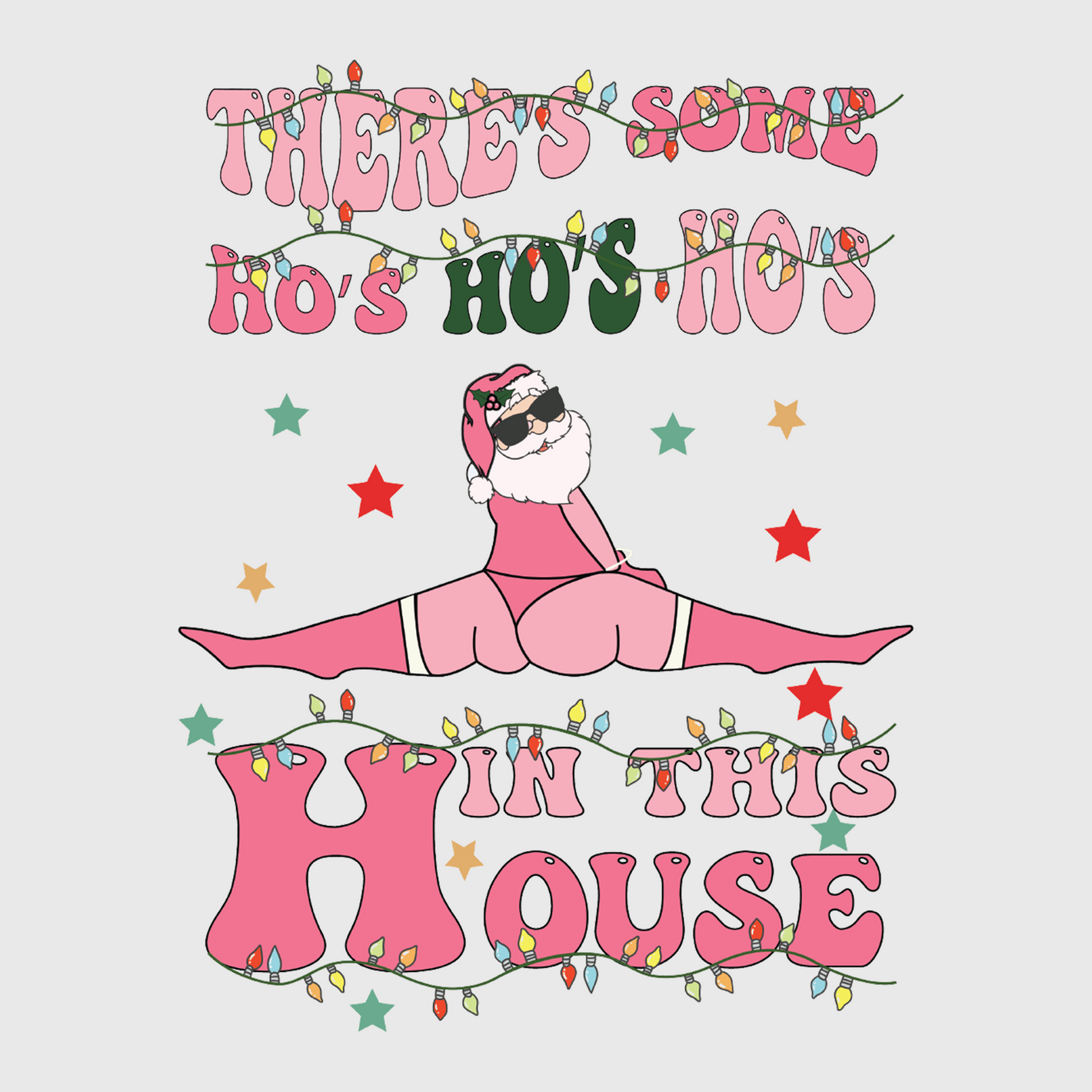 Ho Ho Ho Christmas House Transfer