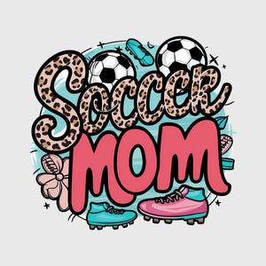 Funky Soccer MOM Graffiti Transfer