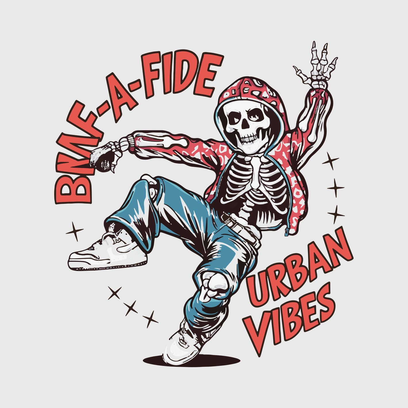 Breakdance Urban Bones Transfer