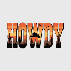 Sunset Desert Howdy Transfer