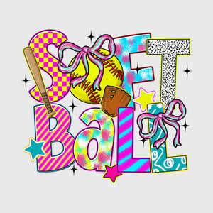 Pop Art Softball Transfer
