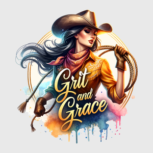 Grit and Grace Cowgirl in Motion Transfer