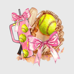 Watercolor Softball Mom Bundle Transfer