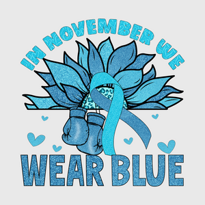 In November We Wear Blue Transfer