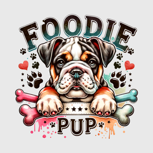 Foodie Pup Bulldog Transfer