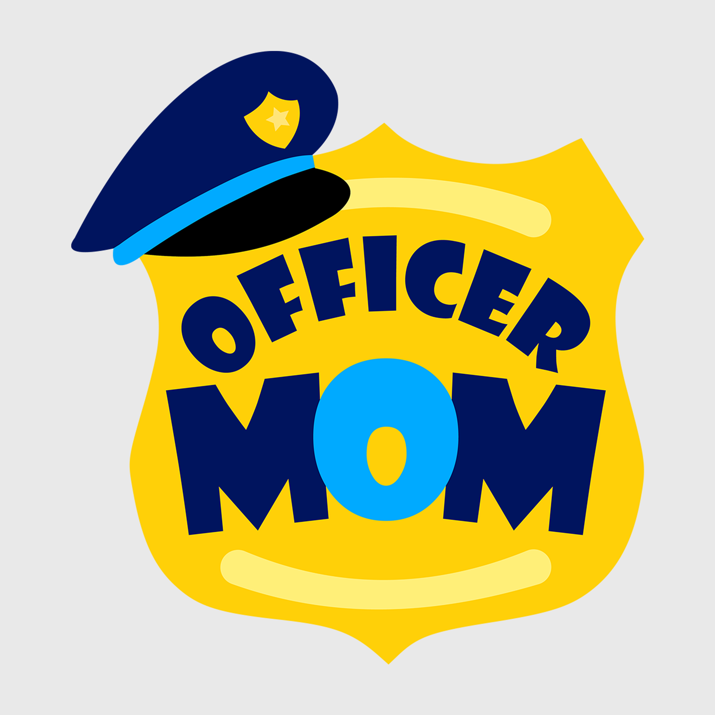 Proud Police Officer Mom Hat Transfer