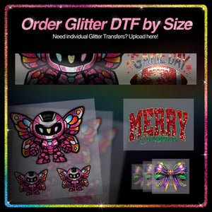 Glitter DTF By Size