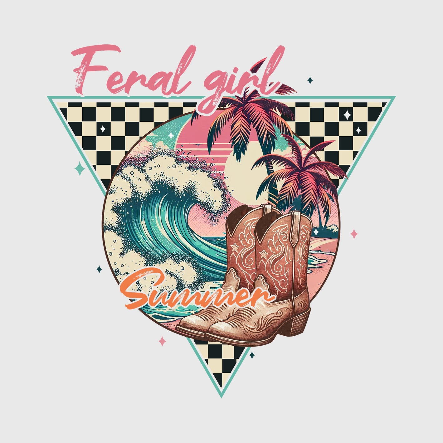 Coastal Feral Cowgirl Transfer