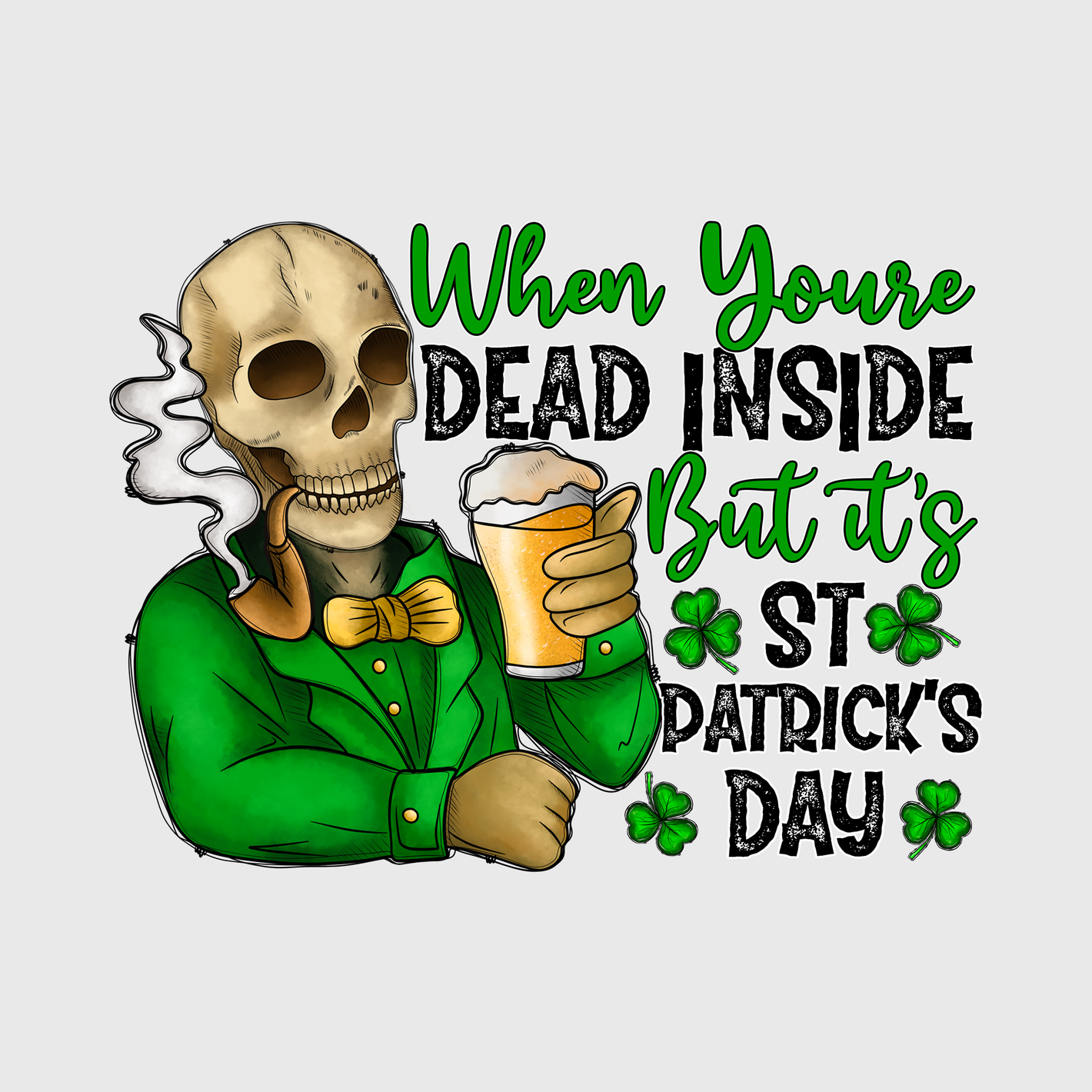 Skeleton St. Patrick’s Day Transfer