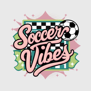 Checkered Soccer Vibes Transfer