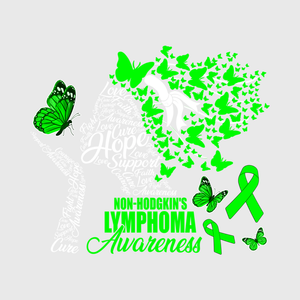 Lymphoma Fighter Ribbon Tree Transfer