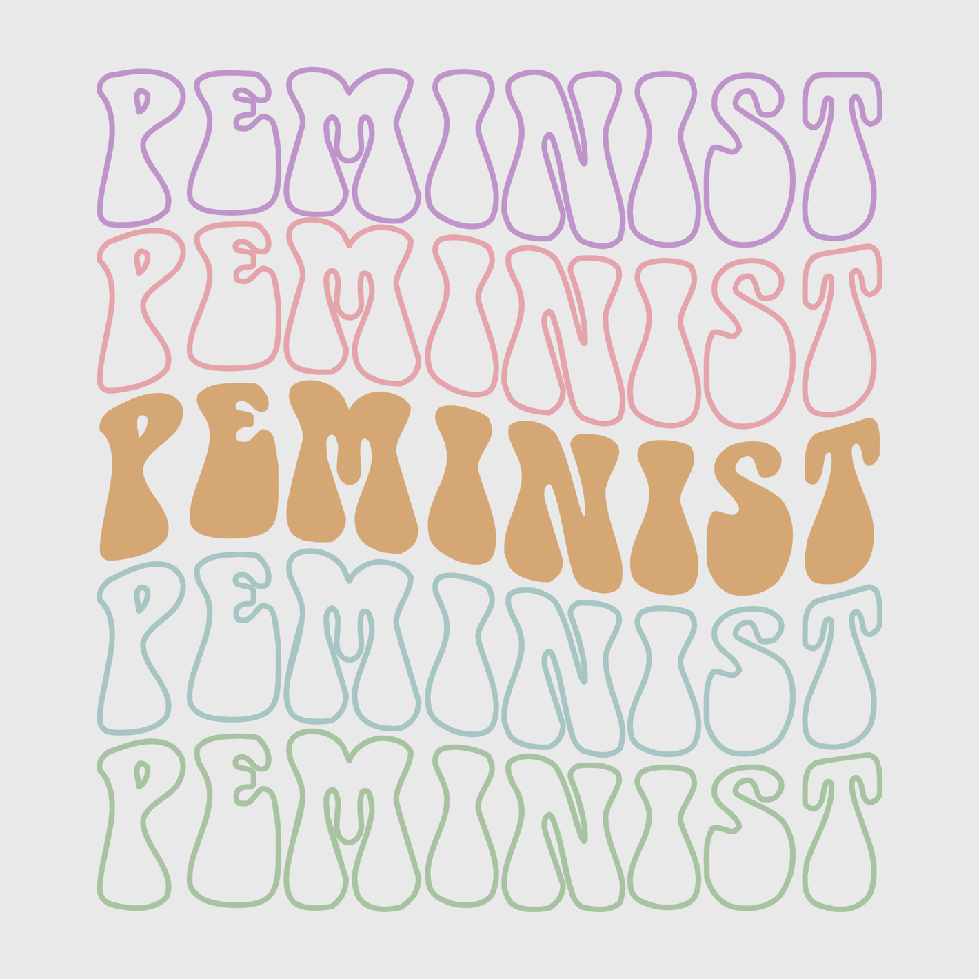 Feminist Pastel Transfer