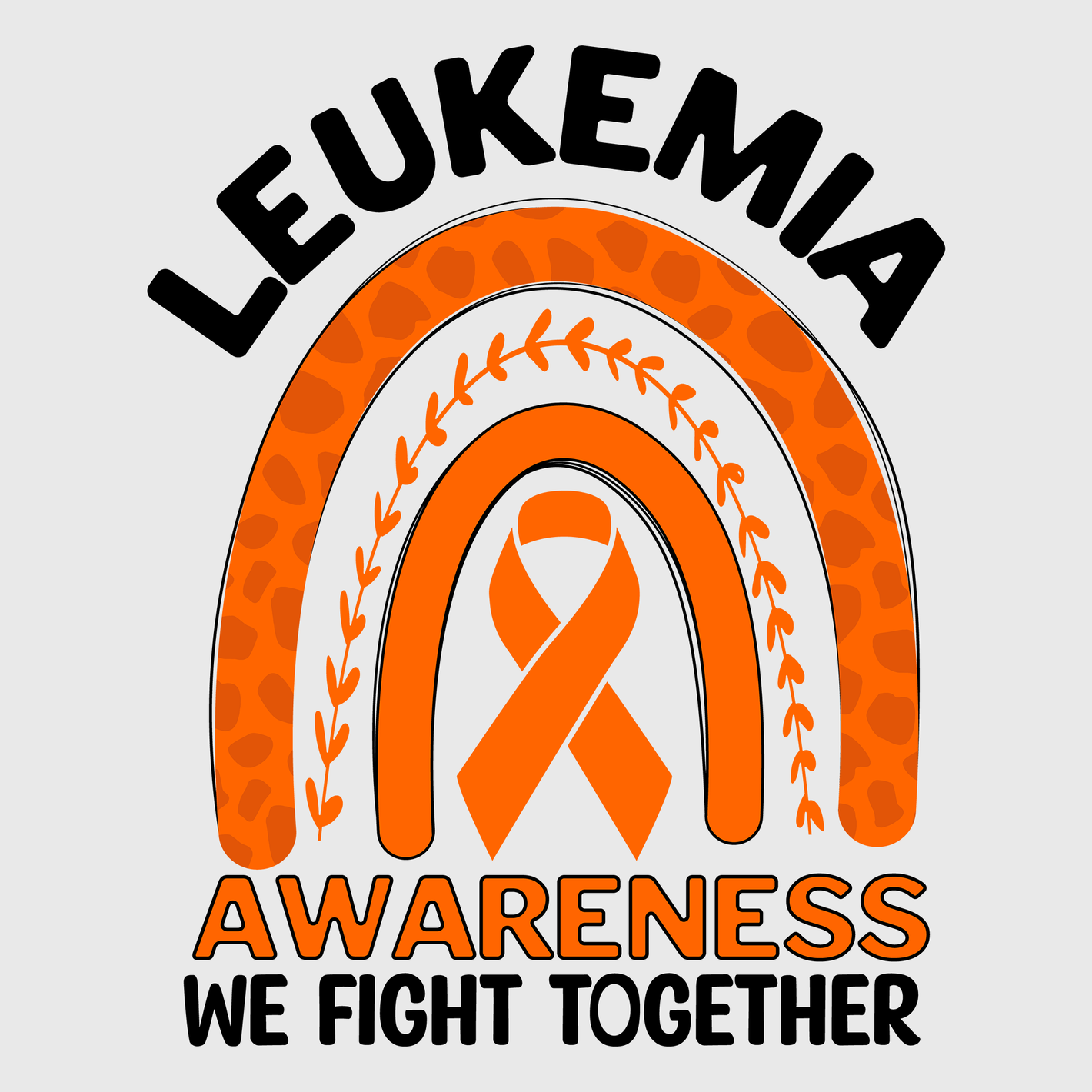 Leukemia Awareness Ribbon Transfer