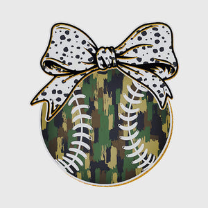 Camo Diamond Bow Transfer