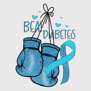 Beat Diabetes Boxing Gloves Transfer