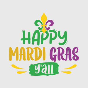 Happy Mardi Gras Transfer