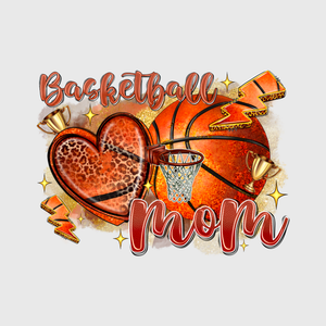 Basketball Mom Hearts Transfer