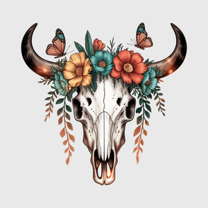 Floral Crown Longhorn Transfer