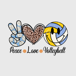 Colorful Peace & Volleyball Transfer