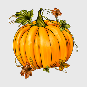 Classic Autumn Pumpkin Transfer